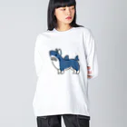 サメ わりとおもいのコーギーシャーク Big Long Sleeve T-Shirt