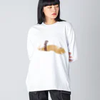 suzurlの猫は液体ーMilk coffeeー Big Long Sleeve T-Shirt