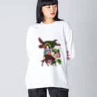 なないろの亀と鹿 Big Long Sleeve T-Shirt