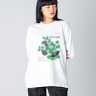 kitaooji shop SUZURI店のアカボシゴマダラとエノキ Big Long Sleeve T-Shirt