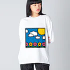 hr. grassの漫画風背景 Big Long Sleeve T-Shirt