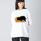 プリティベアのスリーピングベア Big Long Sleeve T-Shirt