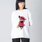 wokasinaiwoの帽子屋ノエルちゃん Big Long Sleeve T-Shirt