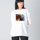 チョコボール君のねぼすけチョコボールくん ビッグシルエットロングスリーブTシャツ