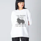 onehappinessのシェットランドシープドッグ ビッグシルエットロングスリーブTシャツ