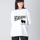 onehappinessのシェットランドシープドッグ ビッグシルエットロングスリーブTシャツ