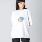 もふもふにゃんずの人面魚 Big Long Sleeve T-Shirt