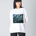 p-techiの天空の自然。 Big Long Sleeve T-Shirt