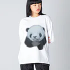 水夢のぱんだのぱん子チャン Big Long Sleeve T-Shirt