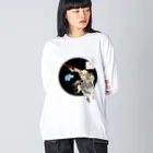 有明ガタァ商会の月百姿空潟（お猿のくぅ） Big Long Sleeve T-Shirt