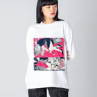 三月病のラーメン破壊 Big Long Sleeve T-Shirt