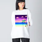 マホマルさんの南国の風ほわ～ん Big Long Sleeve T-Shirt