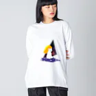 にのもの（・ω・｀)のちゃんぱおん Big Long Sleeve T-Shirt