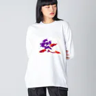 chameleon.closetの花紫 Big Long Sleeve T-Shirt