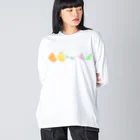 MINAMO_officialのタニT(カラフル) Big Long Sleeve T-Shirt