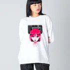 hiroのuntitled"pink" Big Long Sleeve T-Shirt