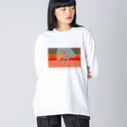 もと。のlive for yourself ビッグシルエットロングスリーブTシャツ