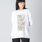 made blueの白盆 White August Big Long Sleeve T-Shirt