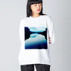 狂-KuRuI-の鏡面反射 ビッグシルエットロングスリーブTシャツ