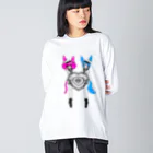 のあのはこぶね。の水平ツインにゃんこ Big Long Sleeve T-Shirt