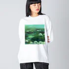 meiyuのお店の水面 Big Long Sleeve T-Shirt