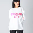 JIMOTO Wear Local Japanの茅ヶ崎市 CHIGASAKI CITY Big Long Sleeve T-Shirt