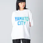 JIMOTOE Wear Local Japanの大和市 YAMATO CITY Big Long Sleeve T-Shirt