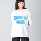 JIMOTO Wear Local Japanの渋谷区 SHIBUYA WARD Big Long Sleeve T-Shirt