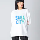 JIMOTO Wear Local Japanの佐賀市 SAGA CITY ビッグシルエットロングスリーブTシャツ