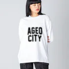 JIMOTO Wear Local Japanの上尾市 AGEO CITY ビッグシルエットロングスリーブTシャツ