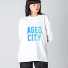 JIMOTO Wear Local Japanの上尾市 AGEO CITY ビッグシルエットロングスリーブTシャツ