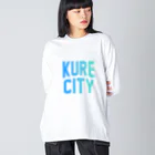 JIMOTO Wear Local Japanの呉市 KURE CITY ビッグシルエットロングスリーブTシャツ