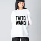 JIMOTO Wear Local Japanの台東区 TAITO WARD ビッグシルエットロングスリーブTシャツ