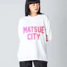 JIMOTOE Wear Local Japanの松江市 MATSUE CITY Big Long Sleeve T-Shirt