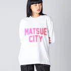 JIMOTO Wear Local Japanの松江市 MATSUE CITY ビッグシルエットロングスリーブTシャツ