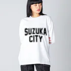 JIMOTO Wear Local Japanの鈴鹿市 SUZUKA CITY ビッグシルエットロングスリーブTシャツ