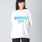 JIMOTO Wear Local Japanの熊谷市 KUMAGAYA CITY ビッグシルエットロングスリーブTシャツ
