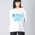 JIMOTOE Wear Local Japanの三鷹市 MITAKA CITY ビッグシルエットロングスリーブTシャツ