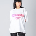 JIMOTO Wear Local Japanの岸和田市 KISHIWADA CITY Big Long Sleeve T-Shirt
