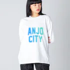 JIMOTOE Wear Local Japanの安城市 ANJO CITY Big Long Sleeve T-Shirt