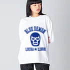 DRIPPEDのBLUE DEMON / ブルーデモン ビッグシルエットロングスリーブTシャツ