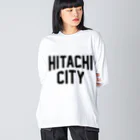 JIMOTOE Wear Local Japanの日立市 HITACHI CITY Big Long Sleeve T-Shirt