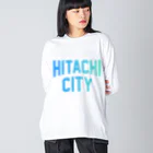 JIMOTOE Wear Local Japanの日立市 HITACHI CITY Big Long Sleeve T-Shirt