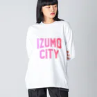 JIMOTOE Wear Local Japanの出雲市 IZUMO CITY ビッグシルエットロングスリーブTシャツ