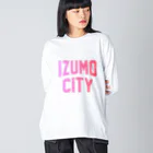 JIMOTOE Wear Local Japanの出雲市 IZUMO CITY Big Long Sleeve T-Shirt