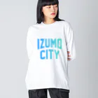 JIMOTO Wear Local Japanの出雲市 IZUMO CITY ビッグシルエットロングスリーブTシャツ