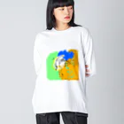 ひまわり作業所のaya-kao Big Long Sleeve T-Shirt