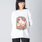 Yukie Shiratori (しらとり ゆきえ)のニワトリの親子 Big Long Sleeve T-Shirt