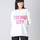 JIMOTOE Wear Local Japanの栃木市 TOCHIGI CITY Big Long Sleeve T-Shirt