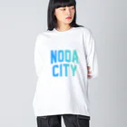 JIMOTO Wear Local Japanの野田市 NODA CITY ビッグシルエットロングスリーブTシャツ